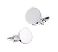 1 paire de boutons de manchette pratiques en métal avec design moderne minimaliste artistique pour affaires ou soirée, ensemble de bijoux essentiels pour homme, taille unique, Comme décrit, Comme