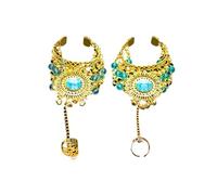 1 paire de bracelets de danse du ventre pour femme, accessoires de spectacle, Bollywood, taille unique