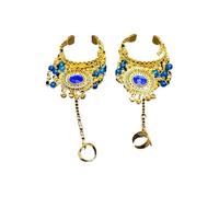 1 paire de bracelets de danse du ventre pour femme, accessoires de spectacle, Bollywood, taille unique