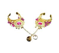 1 paire de bracelets de danse du ventre pour femme, accessoires de spectacle, Bollywood, taille unique