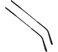 1 paire de branches de remplacement de lunettes en métal, retenue de manchon de lunettes, double espacement des dents 1 mm, pour réparation de remplacement de lunettes de soleil, noir