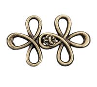 1 paire de broches de fitness en jean pour femmes et filles - Clip de taille - Serrer la boucle trèfle - Fermoir décoratif, taille unique, Comme décrit, Comme décrit.