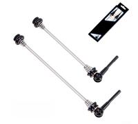 1 paire de brochettes légères à dégagement rapide pour moyeux de vélo, levier d'essieu TC4 en alliage adapté pour les vélos de route et de montagne, et résistant (noir)