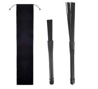 1 paire de brosses à tambour universelles rétractables en nylon, brosses à tambour télescopiques en nylon, design rétractable pour kit de jazz et de batterie