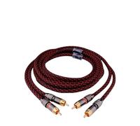 1 Paire De Câble Audio RCA 2 Vers, D'interconnexion HIFI Stéréo 4N OFC Mâle For Amplificateur DAC TV(0.5m)