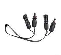 1 paire de câbles plats solaires flexibles pour connexion de panneau solaire 0 5 m 1500 V fil de cuivre pour une transmission d'énergie fiable