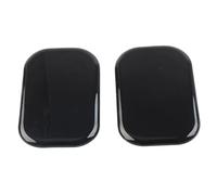 1 paire de caches de remplissage d'antenne ABS for moto Harley-Davidson Road Street Glide King FLHR, chrome/noir brillant(Black)