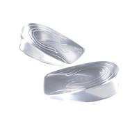 1 paire de cales de talon en gel transparent pour augmenter la hauteur et la cheville Convient à différents types de chaussures