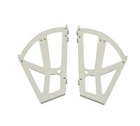 1 paire de charnières d'armoire à chaussures en plastique à deux couches pour étagère à chaussures, étagère, armoire (blanc)