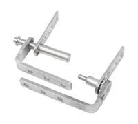 1 paire de charnières de porte en acier inoxydable avec double action oscillante et fonction de retour automatique, matériel robuste compatible avec les portes de café et aloon (S)