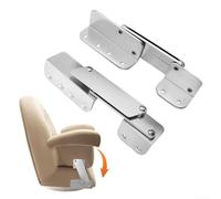 1 paire de charnières de siège de bateau de luxe en alliage d'aluminium anti-pincement pour yacht, ponton, navire marin, usiné CNC avec finition anodisée, mécanisme de pliage peu encombrant, boulons