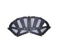 1 paire de charnières for meuble à chaussures, charnière métallique cadre rabattable 1-3 couches, étagère avec fixations invisibles(3 Layers)