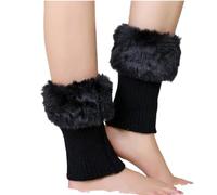 1 paire de chauffe-jambes Legwarmers d'hiver tricoté chauffe-jambes, chaussettes chaudes courtes tricotées, chauffe-jambes légumineuses pour femmes filles