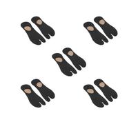 1 paire de chaussettes de sport à 2 orteils pour homme Gris clair, Lot de 5 (noir), 8