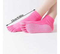 1 paire de chaussettes de yoga à orteils ouverts et dos ouvert, créant une atmosphère professionnelle pour les femmes pratiquant le yoga avancé. Chaussettes à cinq doigts avec un niveau d'attrait élev