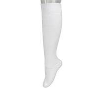1 Paire de Chaussettes D'escrime Blanches, Sport en Coton épaissi Unisexe Bas de Protection épée Sabre et Fleuret Femmes Hommes, Compression pour la Course Infirmière œdème (S)