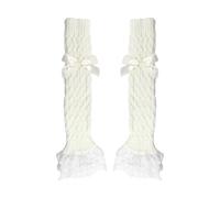 1 Paire De Chaussettes En Dentelle À Nœud, Jambières À La Mode, Jambières Hautes Pour Femmes, Accessoires Lolita, Chaussettes Mignonnes À Nœud