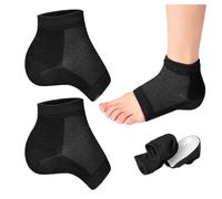 1 paire de chaussettes rehaussantes noires, rehausseur de hauteur de la semelle intérieure, chaussettes de rehaussement en silicone, chaussettes rembourrées pour homme et femme
