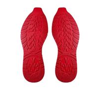 1 paire de chaussures de rechange antidérapantes avec semelles en caoutchouc épais pour réparer les patchs en caoutchouc résistants à l'usure (rouge, 37 à 40 m)