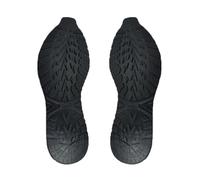 1 paire de chaussures de rechange antidérapantes avec semelles en caoutchouc épais pour réparer les patchs en caoutchouc résistants à l'usure (noir)