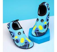 1 paire de chaussures d'eau légères pour enfants, avec partie supérieure élastique à motif de bande dessinée, semelle antidérapante et durable, convient pour la plage, l'exercice, le yoga, la course,