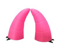 1 paire de cheveux à cornes de diable d'Halloween pour femmes et filles en forme de corne Barrettes Halloween Cosplay Accessoires de cheveux