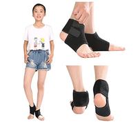 1 paire de chevillères de compression réglables pour enfants - Protection de cheville - Sangle de cheville - Soutien du tendon de cheville - Pour entorses, arthrite, soulagement de la douleur - Exercice de récupération - Football - Course à pied