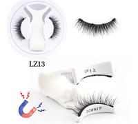 1 Paire De Cils Magnétiques Sans Colle,Ensemble De Cils Magnétiques Réutilisables,Recourbe-Cils Moelleux,Extensions - 1pair Lz13