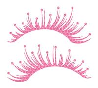 1 paire de cils réfléchissants en PVC pour phares de voiture - 24,9 x 11,2 cm - Autocollants décoratifs à faire soi-même - Style 1