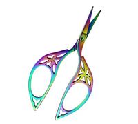 1 paire de ciseaux de couture vintage en acier inoxydable pour couturière colorée