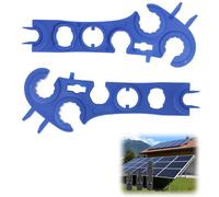 1 paire de clés à douille solaire e déconnexion solaire 8-en-1 pour tous les modèles de connecteurs solaires, outil de connecteur MC4 pour l'entretien des connecteurs solaires Anrbb