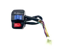 1 paire de clignotants klaxon commutateur commande gauche et droite 12v étanche Compatible avec Gy6 50cc 125cc 150cc Scooter e-bike(SKY BLUE)