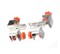 1 paire de clips d'installation de panneau de tiroir, panneau à outils réglable, dispositif fixe solide, pince de fixation pour le travail du bois, outil réglable durable pour alignement du cadre de