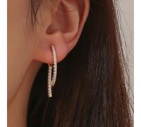 1 paire de clips d'oreilles géométriques minimalistes, style froid minimaliste, luxe français, intellectuel de navette, bijoux de design de niche. Boucles d'oreilles de navette pour le travail, assort
