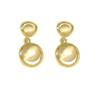 1 paire de clous d'oreilles géométriques adorables pour femme, accessoires de mode, texture en alliage pendiente, pour un usage quotidien, boucles d'oreilles tendance, taille unique, Comme décrit