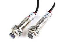 1 paire de commutateur photoélectrique Laser M12 NPN M12JG-30N1, interrupteur de capteur Laser étanche DC 20 mètres de Distance normalement ouvert B-NPN-O Accessoires pour interrupteurs industriels
