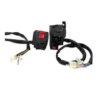 1 paire de commutateurs de guidon de moto de 22 mm, klaxon, phare de démarrage électrique, bouton de contrôleur de guidon compatible avec les pièces de moto automobile WY JL