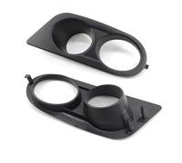 1 paire de coques de grille de phare antibrouillard de rechange pour E46 M3 2001 2002 2003 2004 2005 2006 - 1 paire de grilles de pare-chocs avant (aspect carbone) (noir vif)