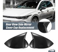 1 Paire de Coques de Rétroviseur Latéral de Voiture en Fibre de Carbone Noire pour Volkswagen Golf 8 GTI MK8