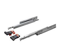 1 Paire de Coulisses à Extension Complète Salice Futura UV5-30-K3D-L400-SC 400 mm avec mécanisme de fermeture en douceur SMOVE capacité jusqu’à 30Kg pour tiroirs en bois