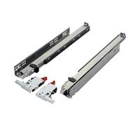 1 paire de coulisses à sortie totale Salice PROGRESSA+ PUSH Longueur 600 mm avec Push-Open pour façades sans poignées et réglage 3D, charge maximale 70 kg