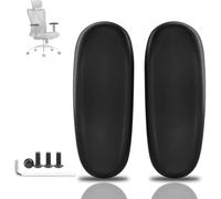 1 paire de coussinets de bras pour chaise Sihoo M18 - remplacement des coussinets de repose-bras ergonomiques pour chaise de bureau noir
