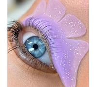 1 paire de coussinets de lifting de cils, autocollants ultra fins, pour Perming Step 1, respirants, pour salon et usage domestique (violet)