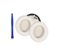1 paire de coussinets de rechange, pour Anker Soundcore SpaceOne, en cuir protéiné de qualité supérieure, en mousse à mémoire de forme, doux et confortable, pièces de rechange pour casque, beige et