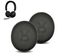 1 paire de coussinets de rechange pour casque sans fil Jabra Evolve2 65/Evolve2 40/Elite 45h, en cuir protéiné plus souple
