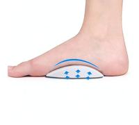 1 paire de coussinets de talon en silicone, semelles intérieures antidérapantes, inserts de support d'arche confortables pour le sport 2 pièces/1 paire,4 pièces/2 pairesBlocs de couleurEVA