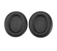 1 paire de coussinets d'écouteurs de rechange compatibles avec Anker Soundcore Life Q30 Q35 en mousse de cuir protéiné Noir