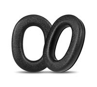 1 paire de coussinets d'oreille de rechange en éponge douce et confortable pour réparation de casque dédié - Noir