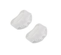1 paire de coussinets en silicone nid d'abeille pour avant-pied - Semelles intérieures en gel pour soulager la douleur et le confort du talon haut, coussins de pied respirants (blanc)