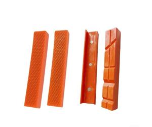 1 paire de coussinets magnétiques pour étau de 10,2 cm, 12,7 cm, 15,2 cm, avec design à rainures multiples, mâchoires souples pour étau d'établi, couvre-mâchoires universelles pour le travail du bois